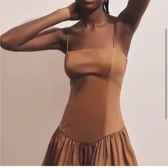 Anthropologie Drop Waist Mini Dress Large - Picture 3 of 5